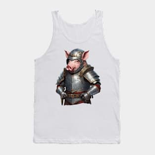 pig knight in shining armour Tank Top